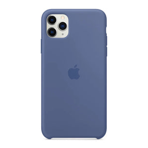 iPhone 11 Pro Max Silicone Case - Linen Blue