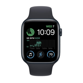 Refurbished Apple Watch SE 2022 40mm Midnight Aluminium Black Sport Band