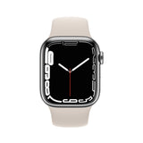 Refurbished Apple Watch Series 7 - 41mm Starlight Aluminium Case with White Sport Band