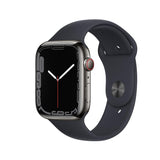 Refurbished Apple Watch Series 7 - 41mm Graphite Stainless Steel Case with Black Sport Band