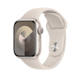 Refurbished Apple Watch Series 9 - 45mm Starlight Aluminium Case with White Sport Band