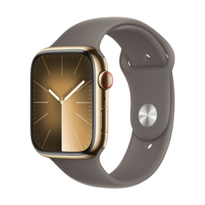 Refurbished Apple Watch Series 9 - 41mm Gold Stainless Steel Case with White Sport Band