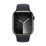 Refurbished Apple Watch Series 9 - 41mm Graphite Stainless Steel Case with Black Sport Band