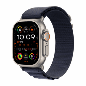Refurbished Apple Watch Ultra 2 - 49mm Natural Titanium Case with Blue Alpine Loop Band
