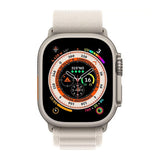 Refurbished Apple Watch Ultra - 49mm Natural Titanium Case with Beige Alpine Loop Band