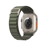 Refurbished Apple Watch Ultra - 49mm Natural Titanium Case with Green Alpine Loop Band
