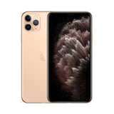 Refurbished iPhone 11 Pro Max Gold with Super Retina XDR display and A13 Bionic Chip.