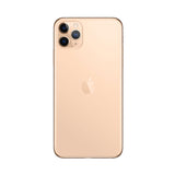 Refurbished iPhone 11 Pro Max Gold with advanced camera and Super Retina XDR display.