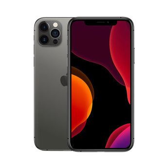 Refurbished iPhone 12 Pro Max Graphite with Super Retina XDR display and HDR camera features.