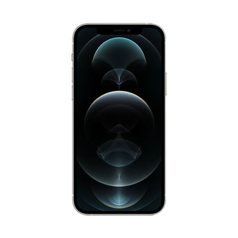 Refurbished iPhone 12 Pro Silver with Super Retina XDR display.