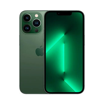 Refurbished iPhone 13 Pro Alpine Green with advanced camera and Super Retina XDR display.