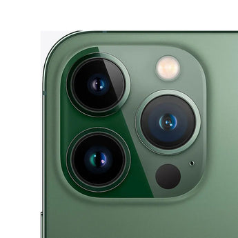 Refurbished iPhone 13 Pro Alpine Green with advanced camera and Super Retina XDR display.