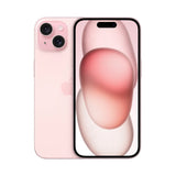 Refurbished iPhone 15 Pink with 48MP dual-camera system and quality assurance.