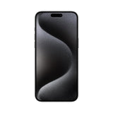 Refurbished iPhone 15 Pro Black Titanium with Super Retina XDR display.