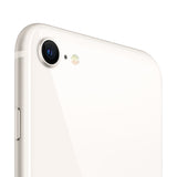 Refurbished iPhone SE 2022 Starlight with A15 Bionic chip and Loop's 75-point quality assurance.